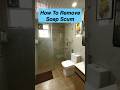 How to Remove Soap Scum and Hard Water Stains | Make your Bathroom Sparkling Clean 🧽 #shorts