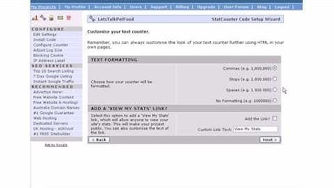 Adding A Statcounter To Wordpress Part One