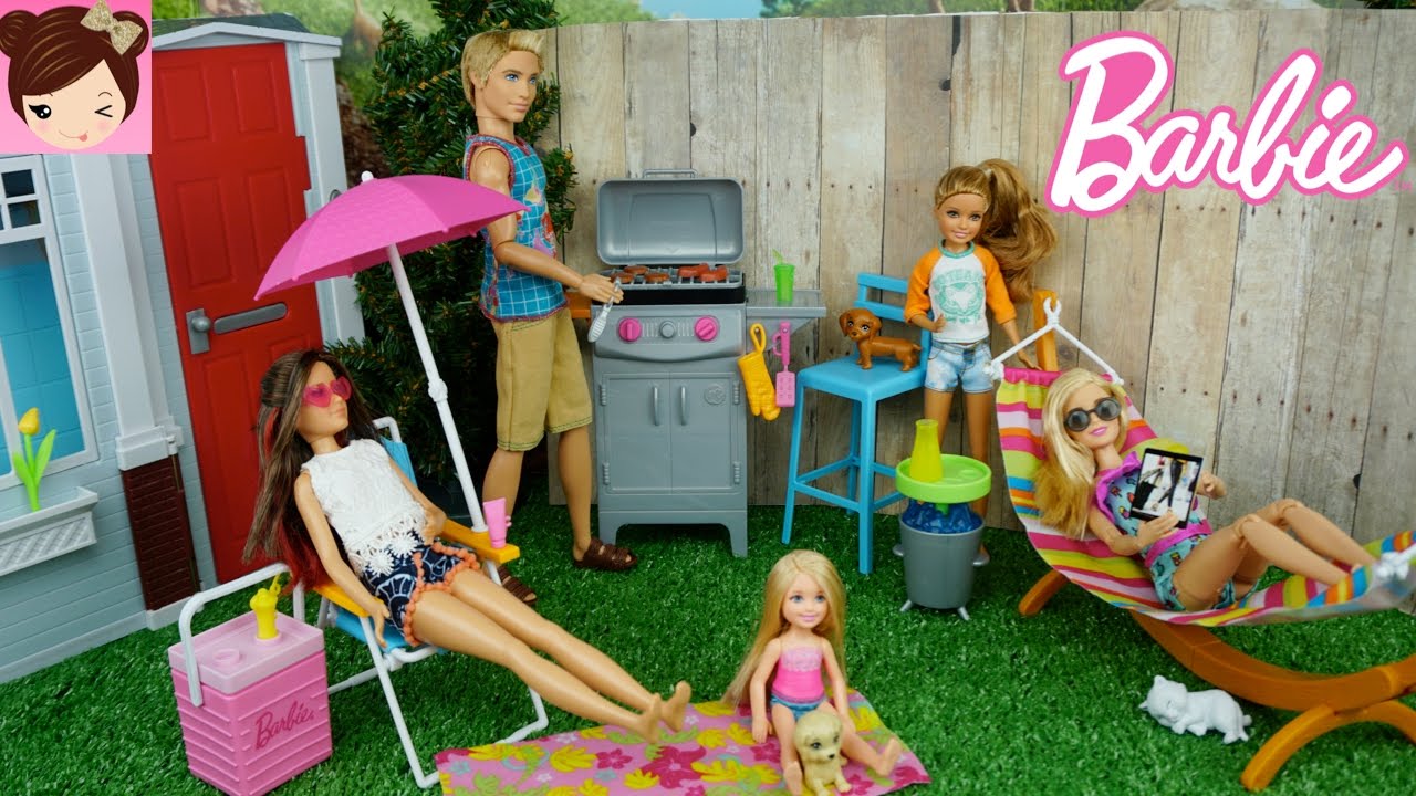 barbie barbecue playset