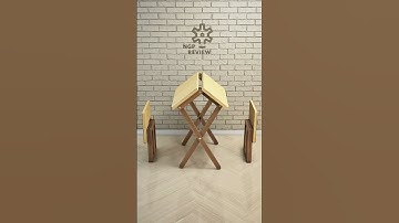 DIY Dining Table Design Concept. Folding Table and Chairs for Two