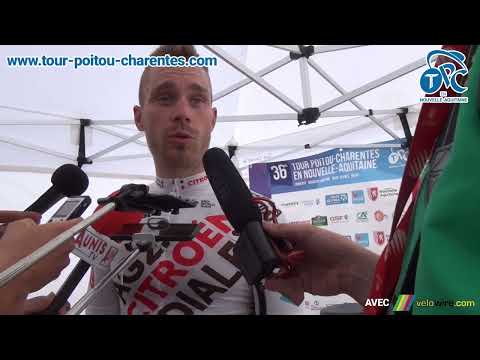 Interview de Marc Sarreau (AG2R Citroën Team), vainqueur de la 1ère étape du Tour Poitou-Charentes