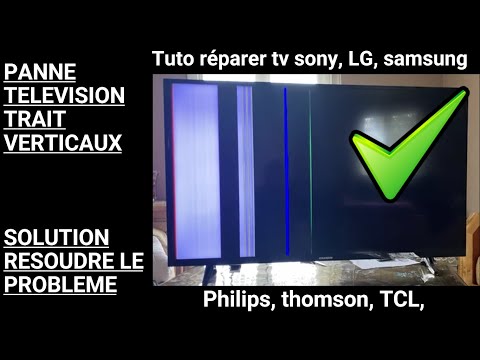 PANNE SMART TV LED REPARATION TELE TRAIT SUR L'IMAGE PROBLEME RESOLU  [2023]