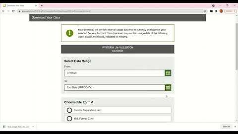 How to Access Your SCE Green Button Usage Data