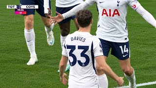 Ben Davies GOAL! 😱 RUSHWORTH’S HOWLER! | Tottenham 3-1 Coventry