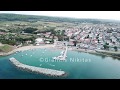 Nea fokea halkidiki from above by dji mavic pro