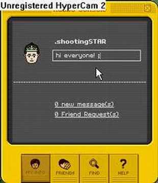 Messages on Habbo.