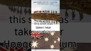 Oct 5 1917 #OTD Near Hooge, Belgium, Frank Hurley takes iconic pic of 1st Australian Div moving up