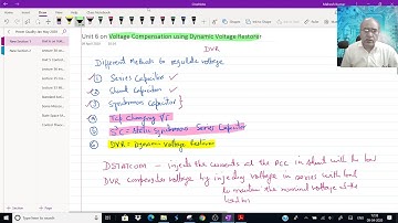 Lecture 39 on Voltage Compensation Using DVR 1