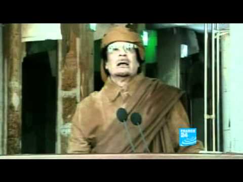 Intervention de Mouammar Kadhafi à la TV Libyenne