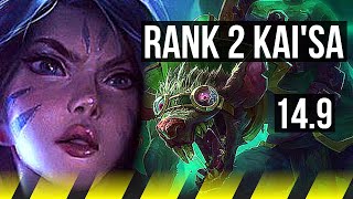 KAI'SA & Braum vs TWITCH & Poppy (ADC) | Rank 2 Kai'Sa, Dominating, Rank 14 | NA Challenger | 14.9