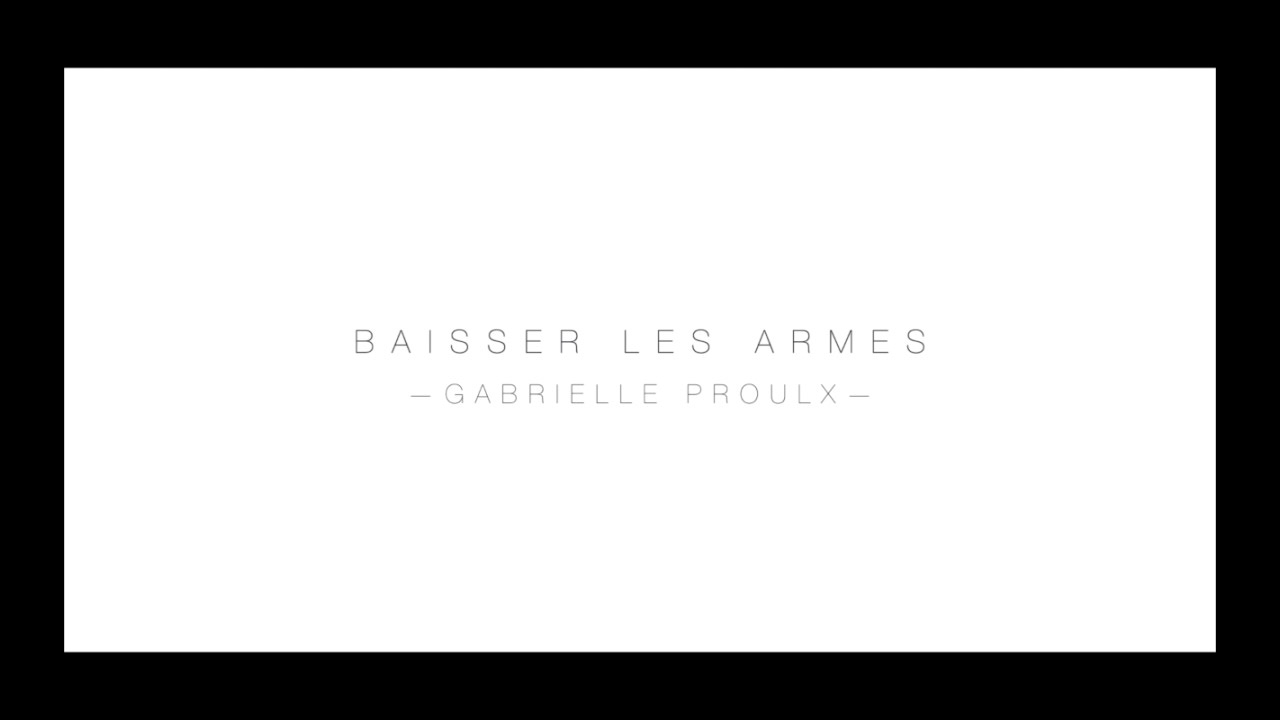 Gabrielle Proulx   Baisser les armes session live en trio