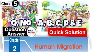 Chapter 2 | Human Migration | DAV Class 5 Social Science | Question Answer 🔥🔥🔥