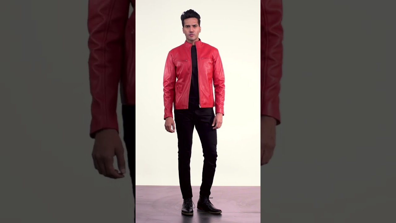Red Leather Jacket Fashion: Unleashing Bold Style and Elegance 🔥❤️