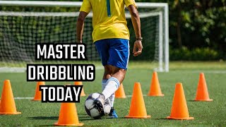 Dribbling technique and warm-up football training session (Coaching) video.