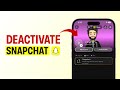 How to Deactivate Snapchat (Temporarily Disable) Account?