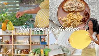 slow, simple summer days 🧺 gardening, thrifting, trying new recipes
