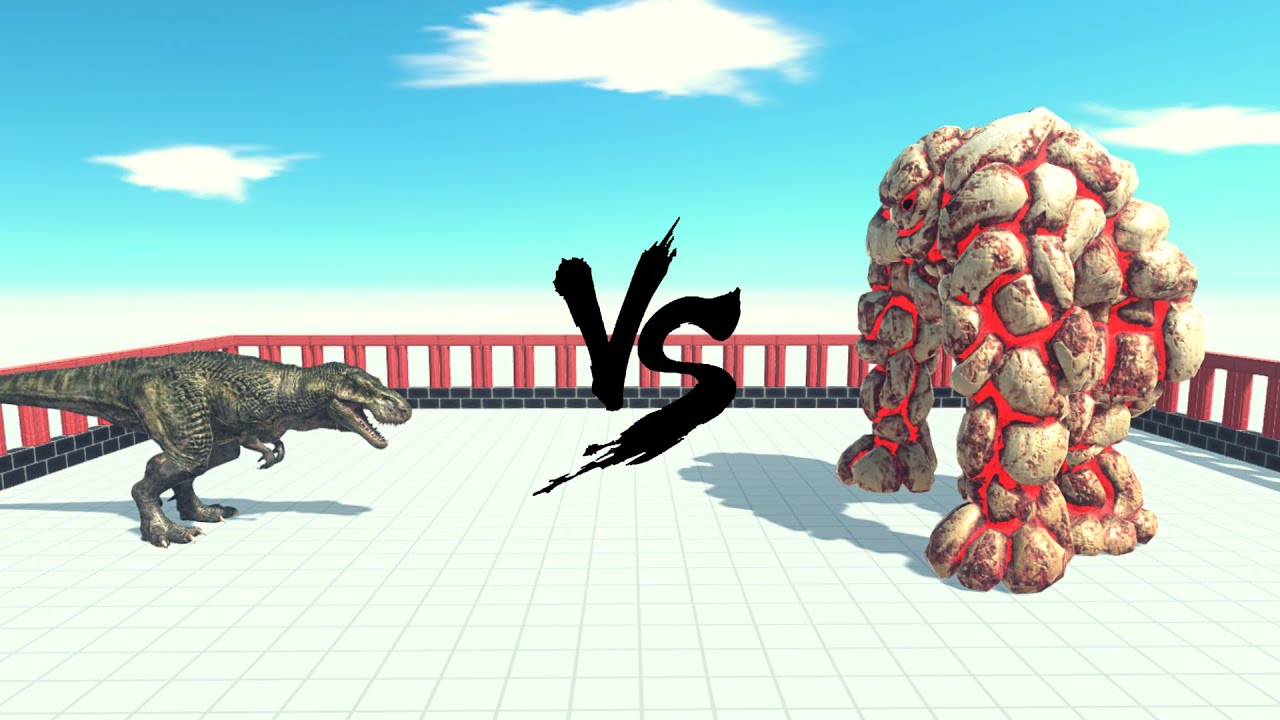 T-Rex Vs Every Giant Unit ARBS | Animal Revolt Battle Simulator