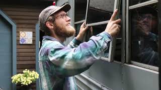School Bus Conversion - leaking windows
