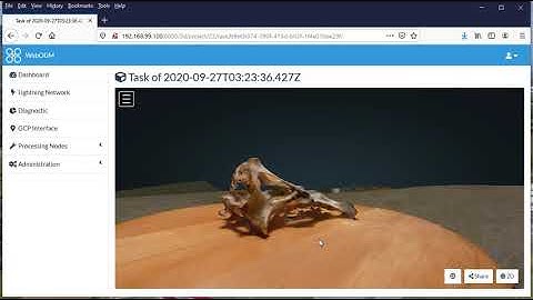 Skull 3d model using Open Drone Map WebODM