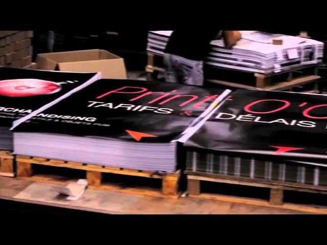 Video impression d'affiches grands formats