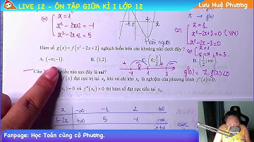 LIVE 12 - ÔN TẬP GIỮA KÌ I LỚP 12