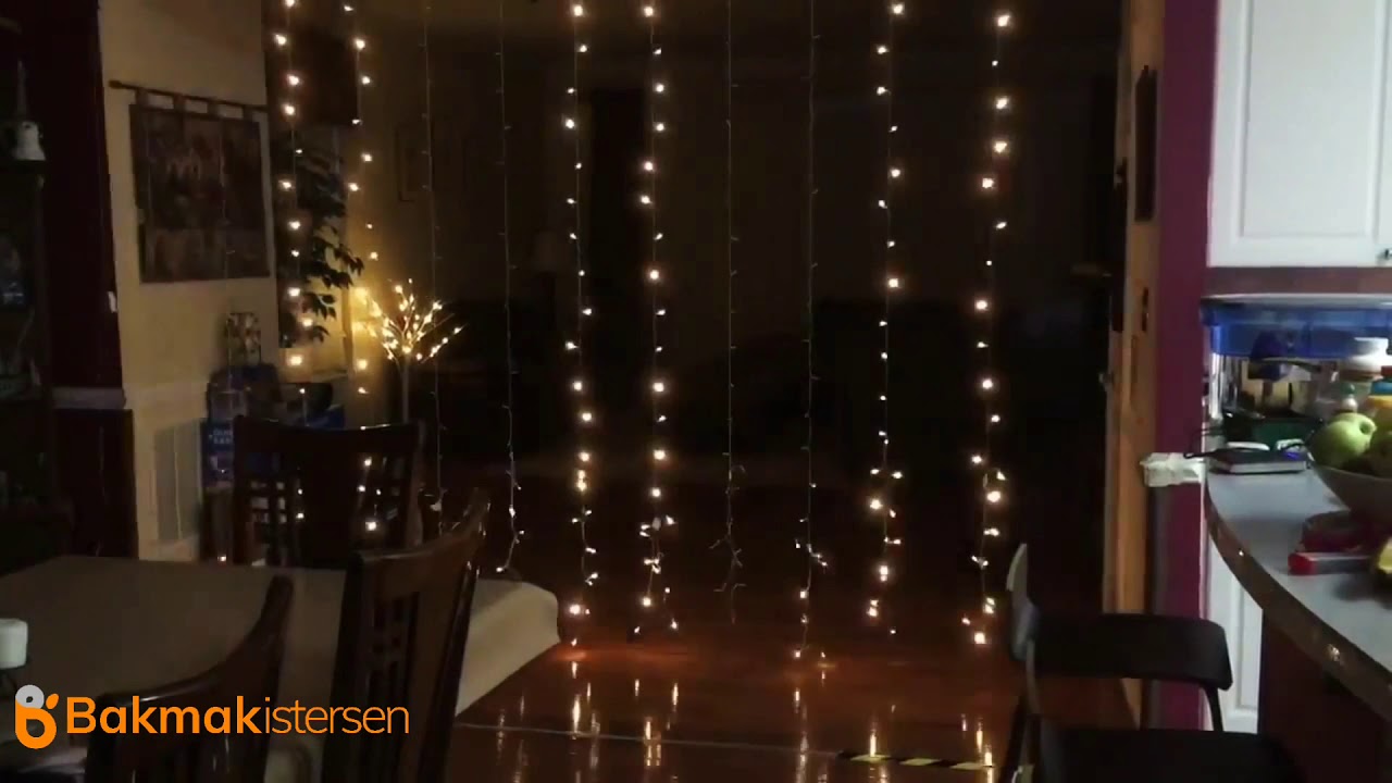 3x2 metre sacakli perde led isiklar 8 mod animasyonlu bakmakistersen com youtube