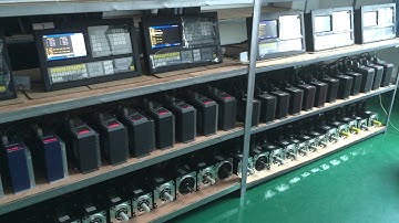 CNC turning controller and AC servo testing before shipment