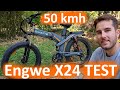 Engwe x24  norme autonomie pour ce speedbike 1200w qui fonce a 50kmh 