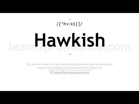 Произношение ястребиный | Определение Hawkish