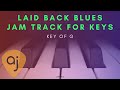 Laid Back Slow Blues In G Jam Track For Piano / Keys Play Along  #alphajams