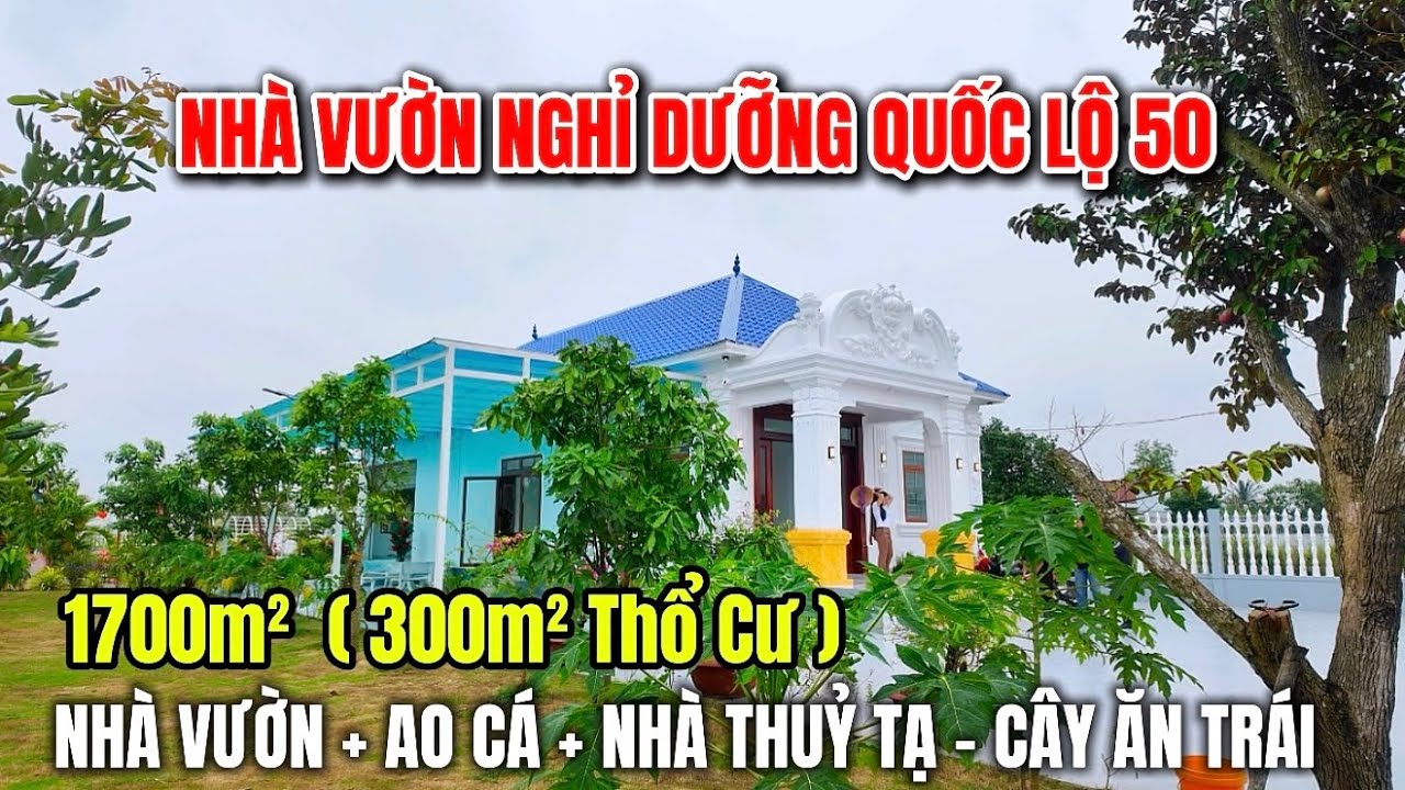 HOT!! Nhà vườn tuyệt đẹp sát Bình Chánh QL50, rộng 1700m2 đường xe tải, giá cực tốt