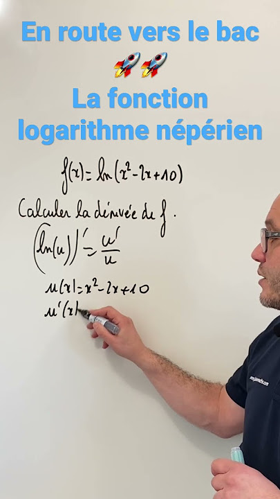 En route vers le bac 🚀🚀 fonction logarithme népérien. Dérivée de la forme ln(u)