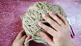 Beginners friendly easy jute door mat 