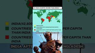 India vs The World GDP | Countries Comparison 🌍💸 (SHOCKING GDP Map!) #shorts #geography #countries