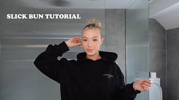 slick bun tutorial