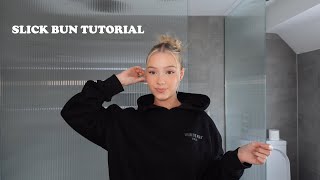 slick bun tutorial