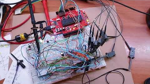 68008 on a breadboard running Basic