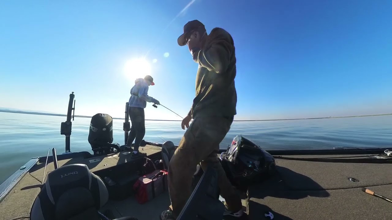 lake Comanche bass fishing January