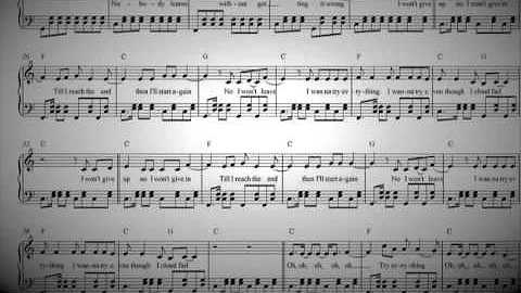 Shakira - Try Everything (Piano Sheet Music)