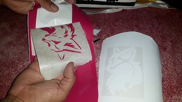 Sticker de corte a 2 colores fox