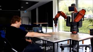 Controlling a Baxter Robot using Gaze and Gesture in a 3D Setup