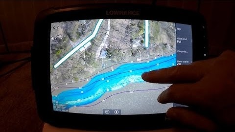 Lowrance HDS Map with Structure Scan Images