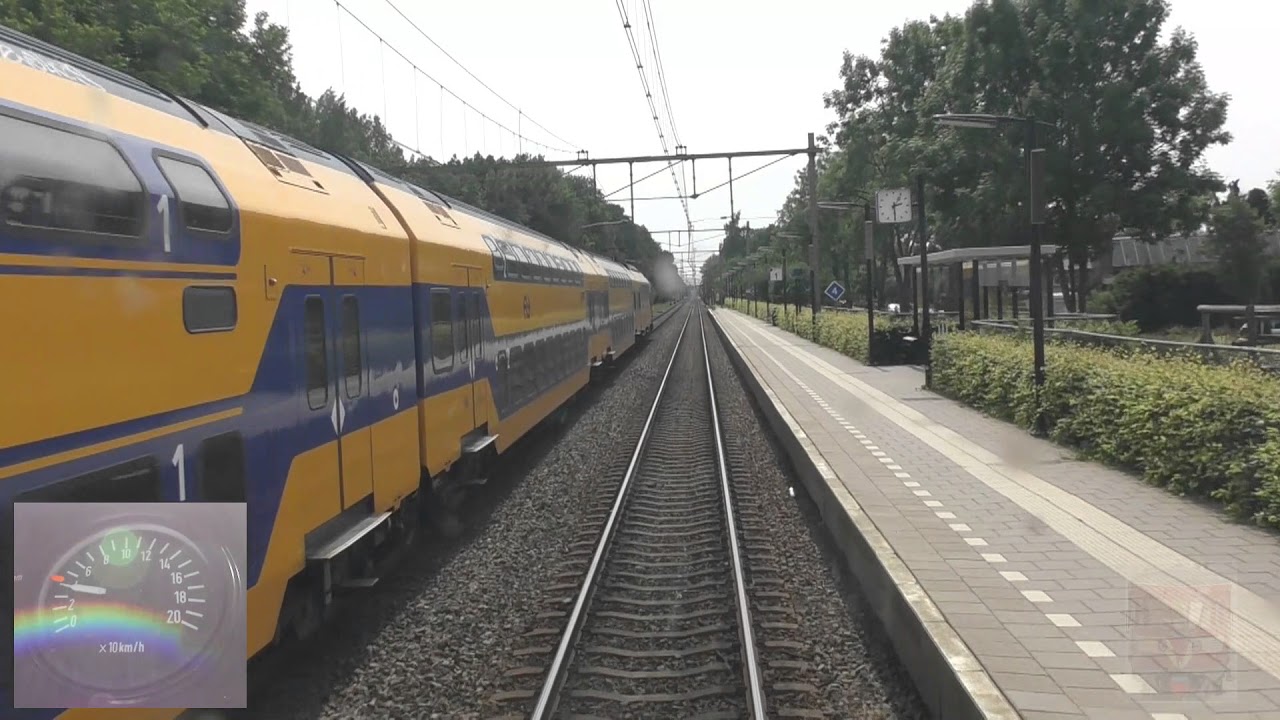 Поездка с водителем поездов из Зволле в Хертогенбош (со спидометром)