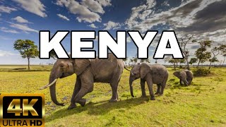 FLYING OVER KENYA (4K UHD) - AMAZING BEAUTIFUL SCENERY &amp; RELAXING MUSIC