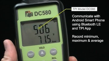 TPI DC580 Airflow Meter Hot-wire & Vane Anemometer