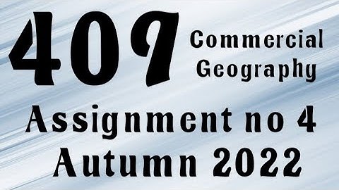AIOU Code 409 Solved Assignment No.4 Autumn 2022 #aiou #aiousolveassignments