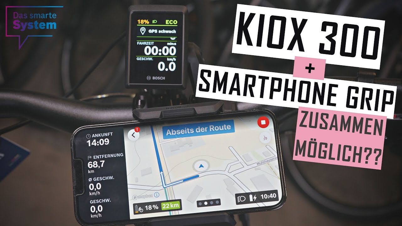 Cube Nachrüst-Kit für SmartphoneGrip BES 3 // Kiox 300 // Kiox 500, Nachrüstset, Das smarte System BES3, Bosch e Bike