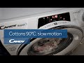 Candy RapidO washing machine - White Cottons wash action
