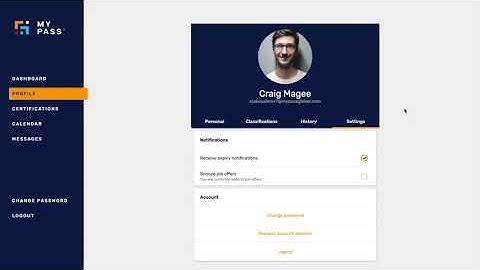 MyPass Volunteers - How to Set Up Your Profile