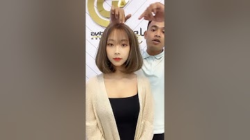 Tóc ngắn uốn cụp - Hair salon Đông Phương